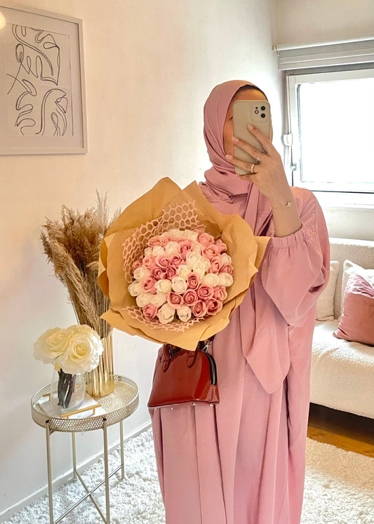 Perfect eid abaya luxury Eid abaya with attached hijab