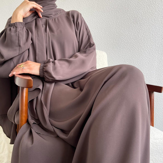 full coverage abaya set with hijab and tote bag stylish abayas