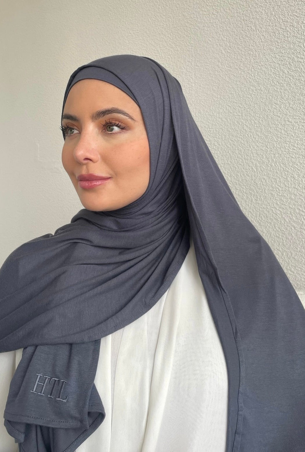 Premium jersey hijabs with matching under caps. Muslim women wearing luxury hijab from hayaa the label ltd.