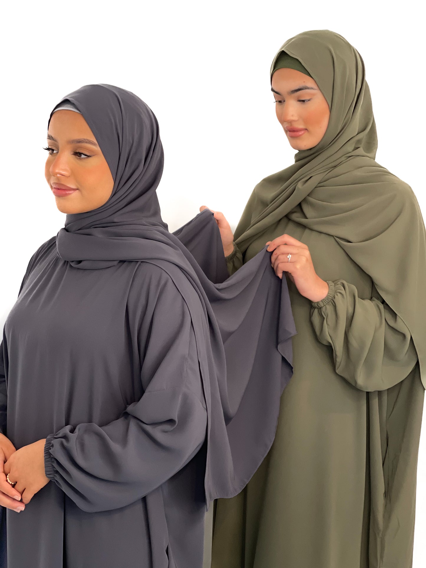 PEBBLE GREY CLASSIC ONE PIECE ABAYA