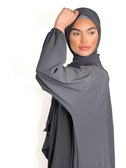 PEBBLE GREY CLASSIC ONE PIECE ABAYA