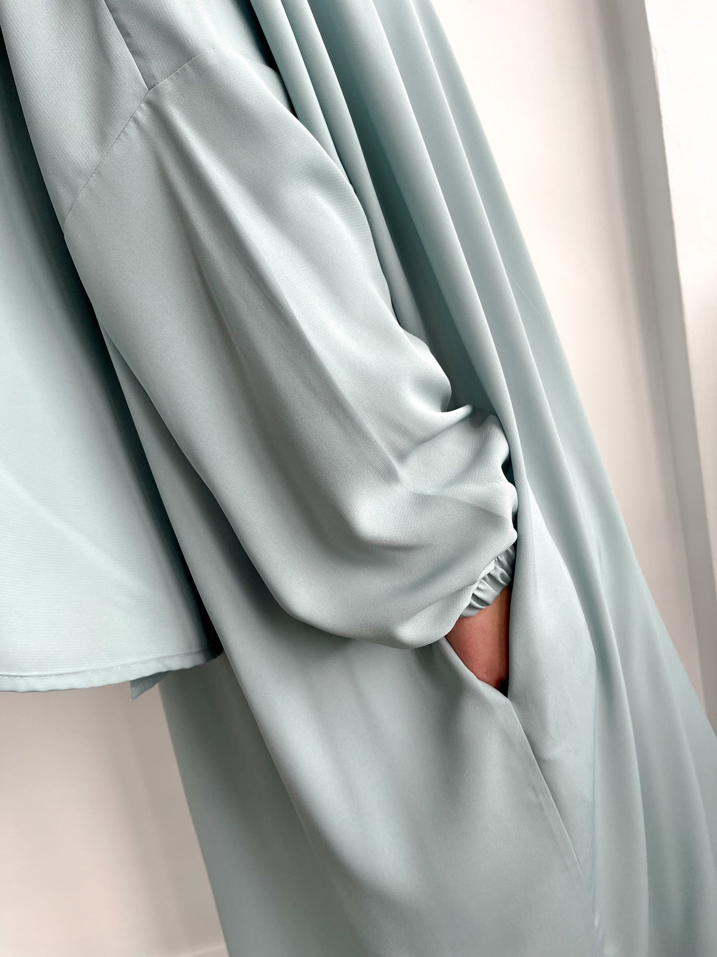 Muted Mint Classic One Piece Prayer Abaya