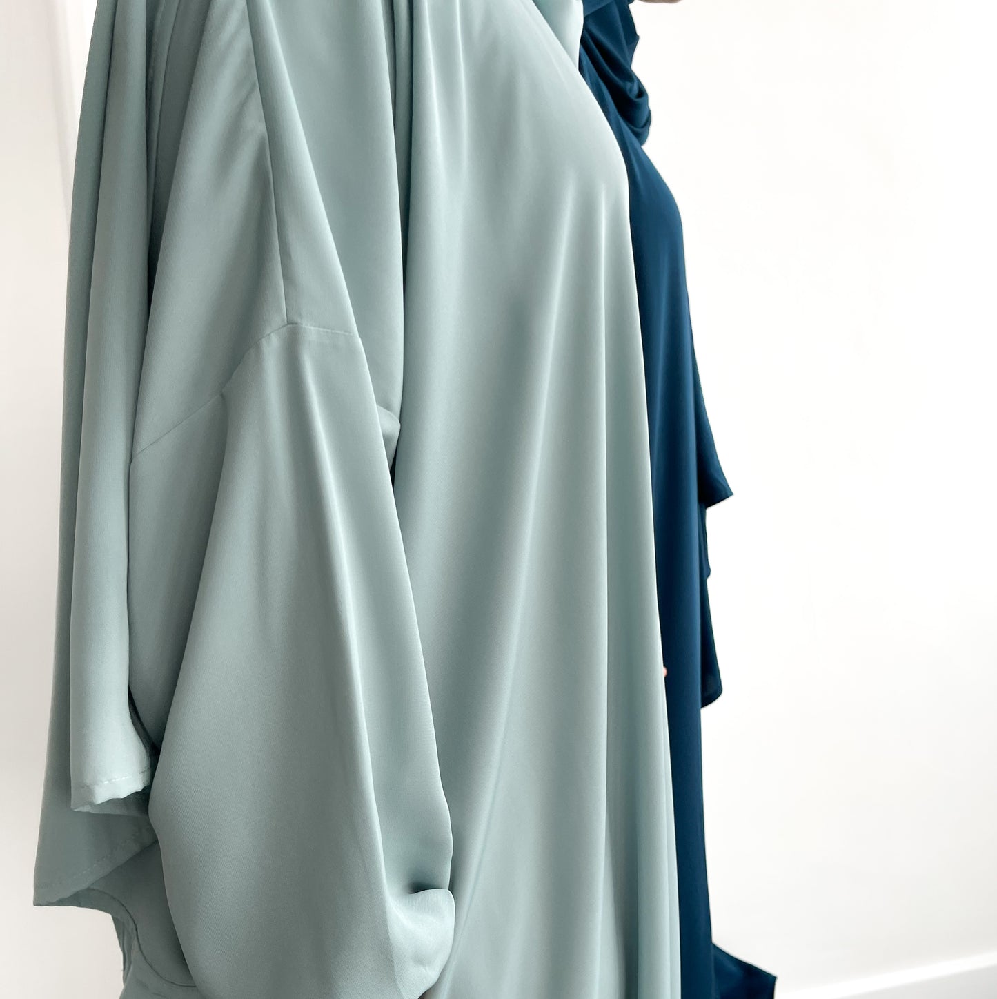 Muted Mint Classic One Piece Prayer Abaya