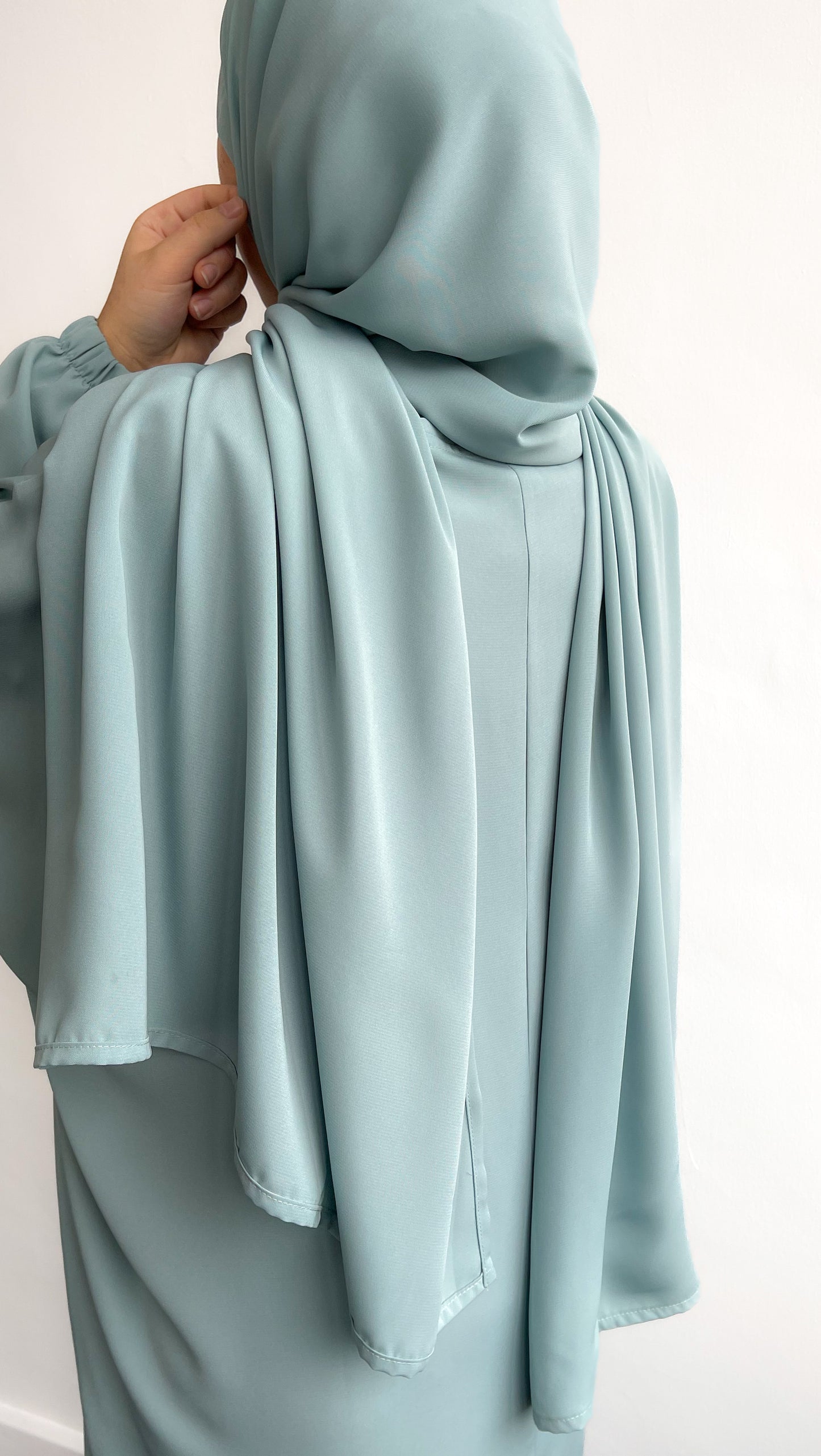 Muted Mint Classic One Piece Prayer Abaya