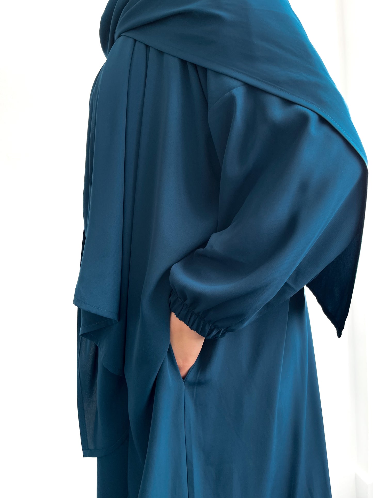 Ocean Teal Classic One Piece Prayer Abaya