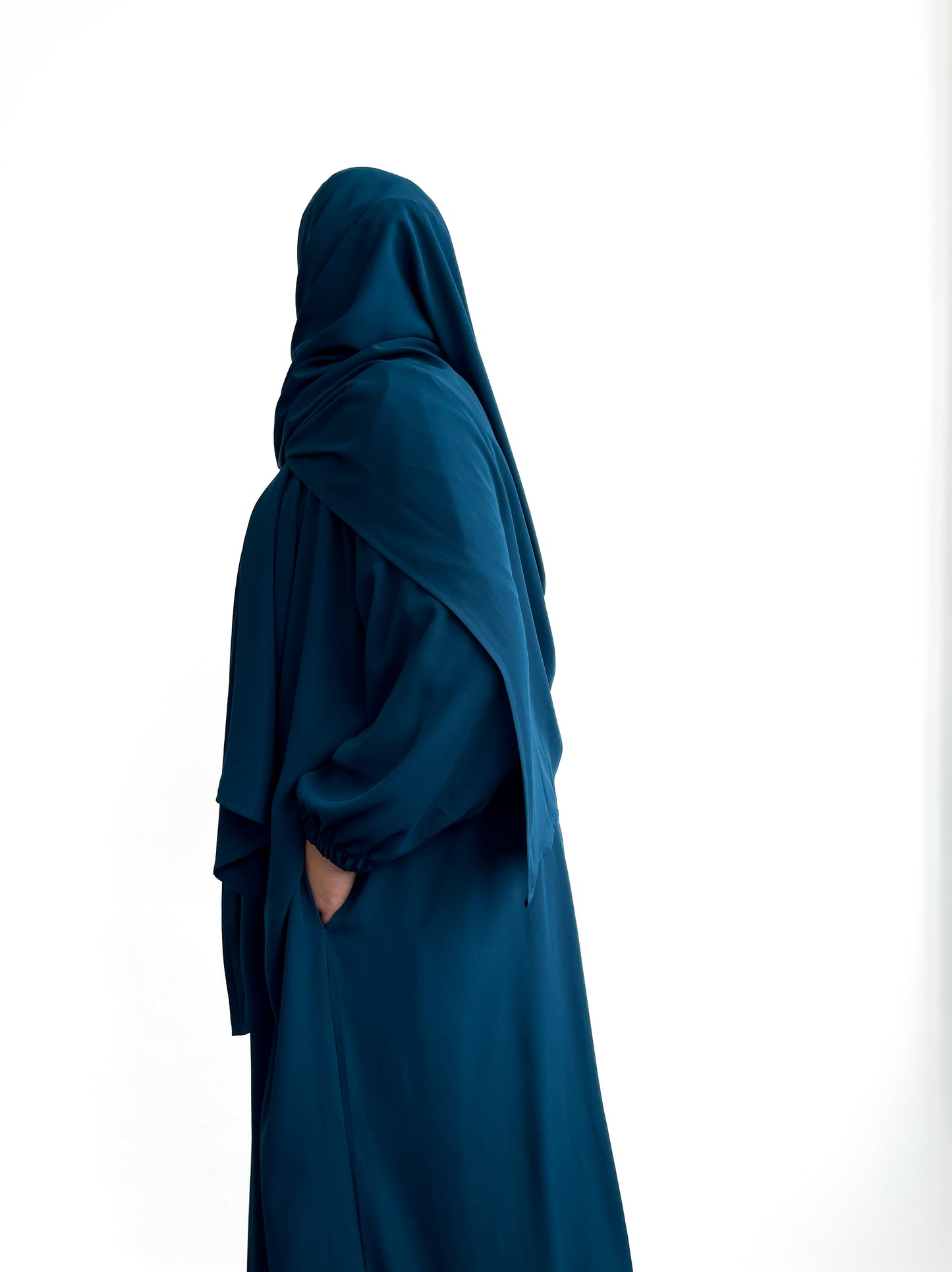 Ocean Teal Classic One Piece Prayer Abaya