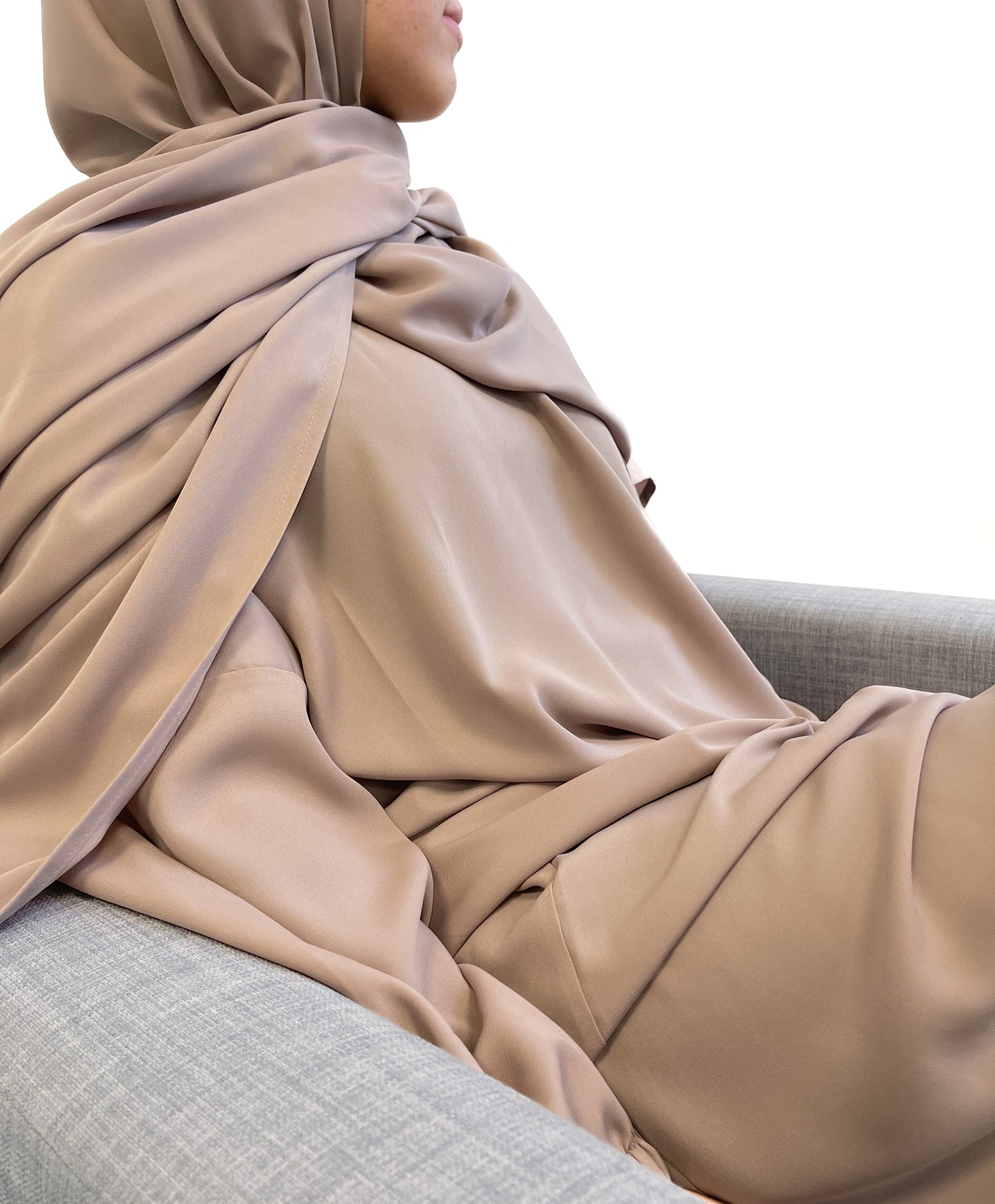 Sand Beige Classic One Piece Prayer Abaya