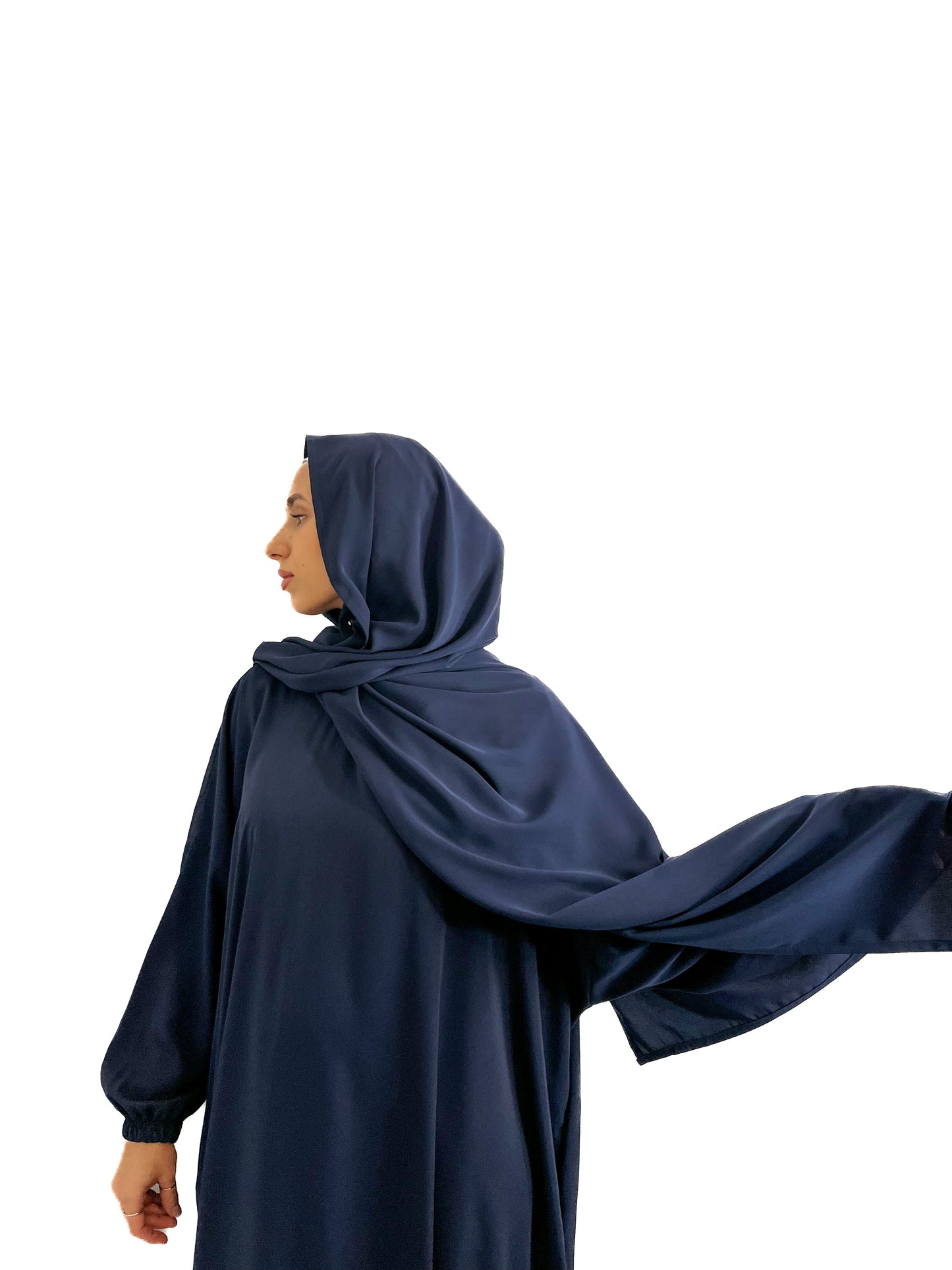 MIDNIGHT NAVY CLASSIC ONE PIECE ABAYA