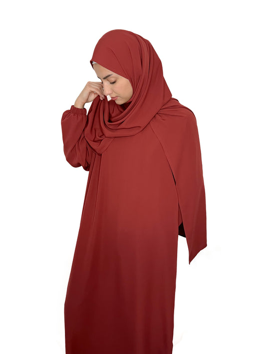 TERRACOTTA CLASSIC ONE PIECE ABAYA
