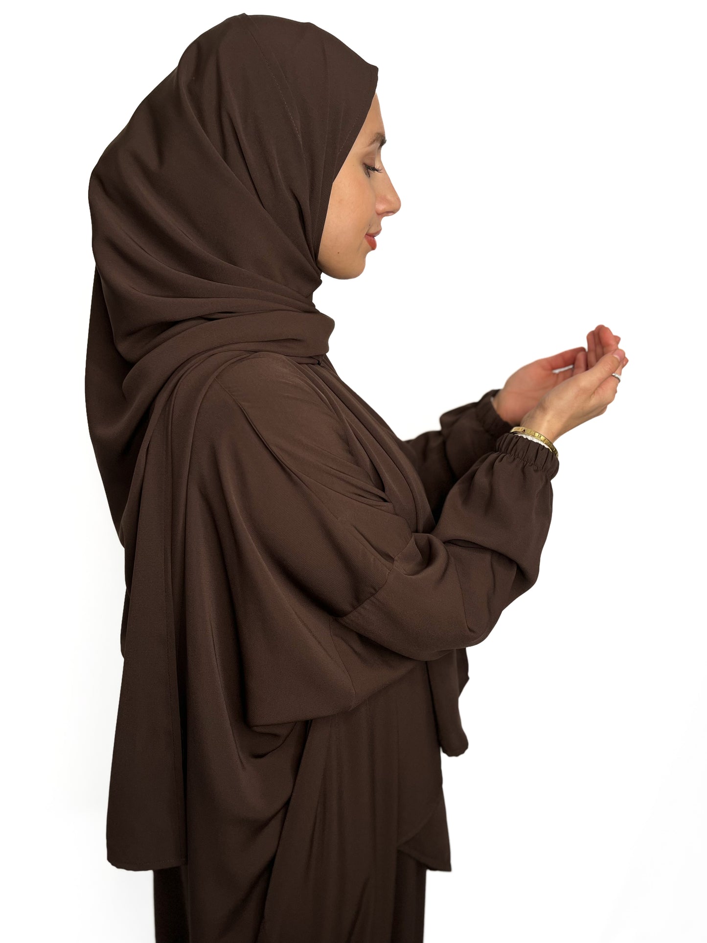 ESPRESSO BROWN CLASSIC ONE PIECE ABAYA
