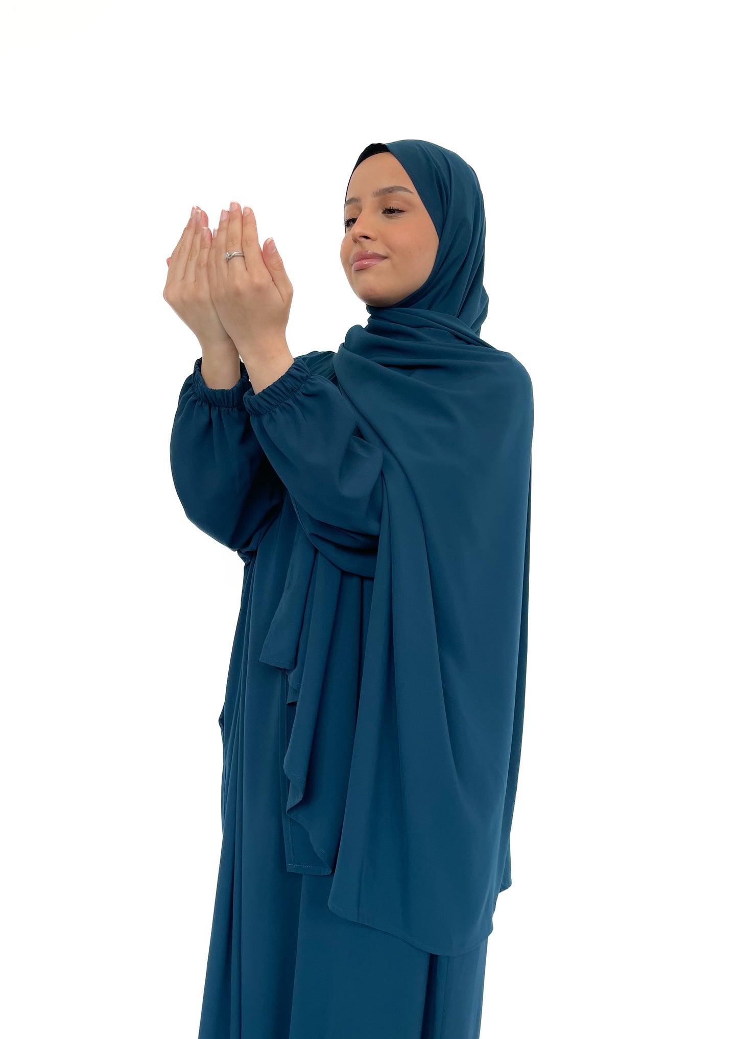Ocean Teal Classic One Piece Prayer Abaya