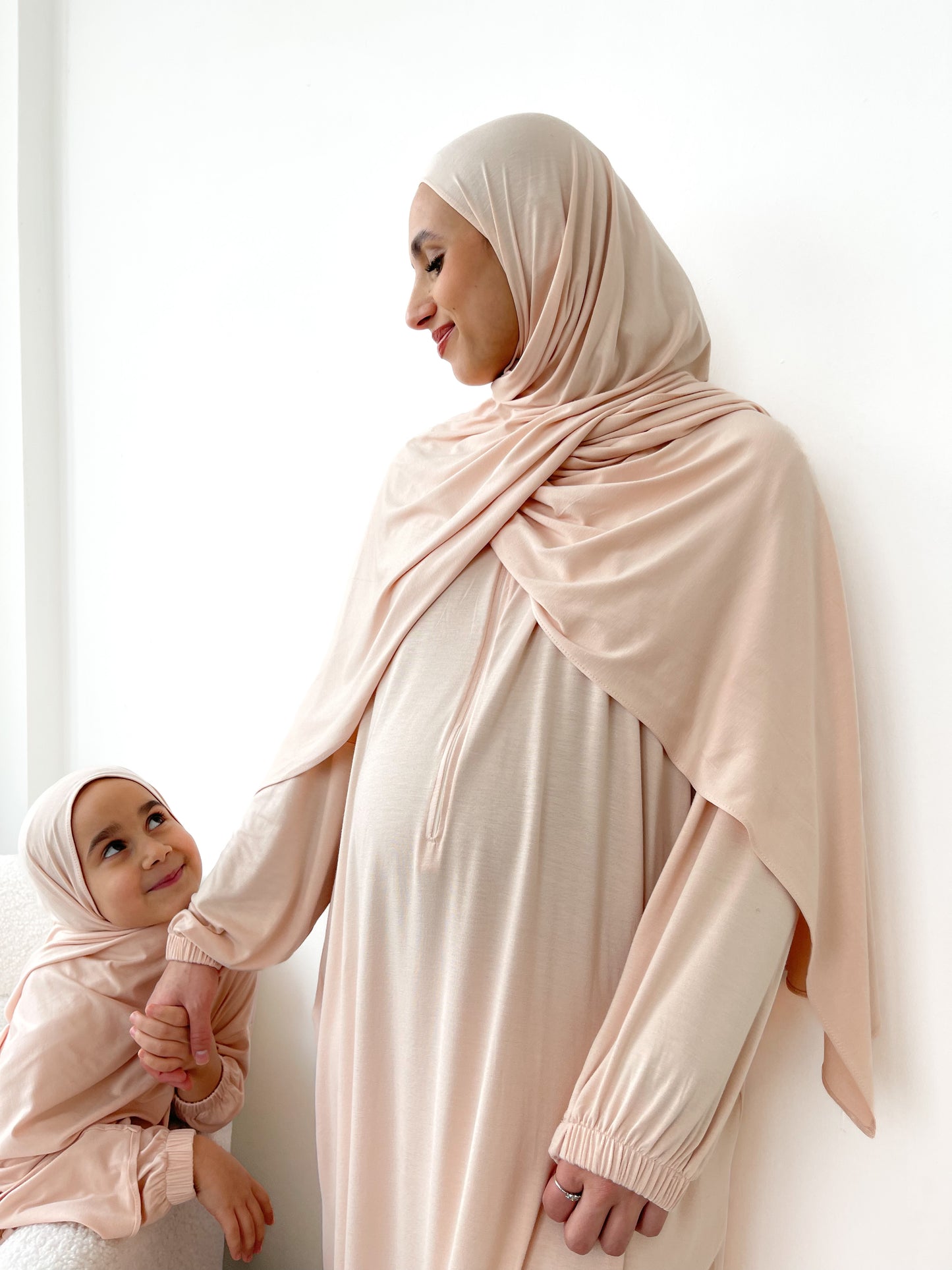 MUMMY & ME | LADIES ONE PIECE PRAYER ABAYA- MACADAMIA