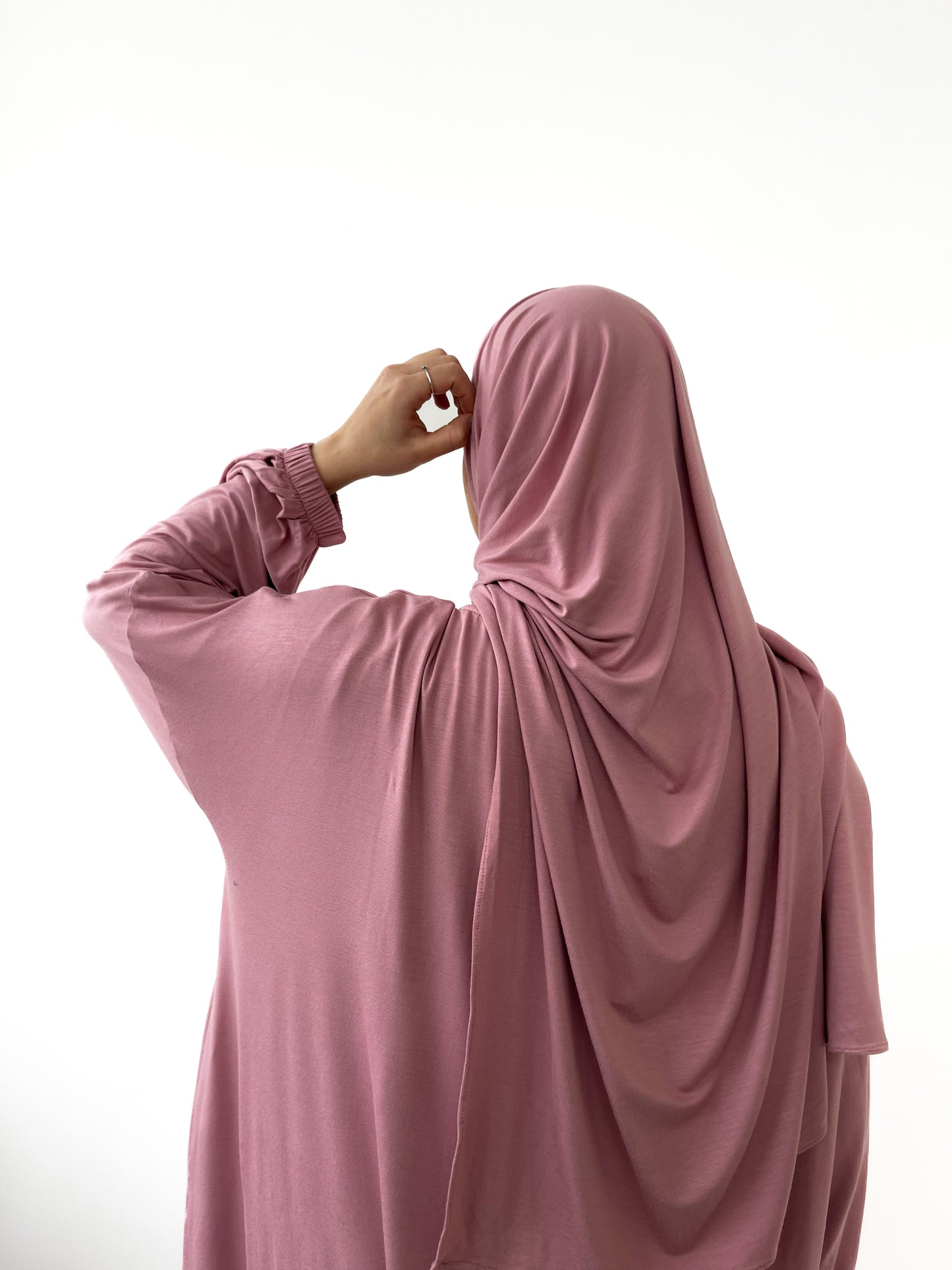 MUMMY & ME | LADIES ONE PIECE PRAYER ABAYA- OLD ROSE