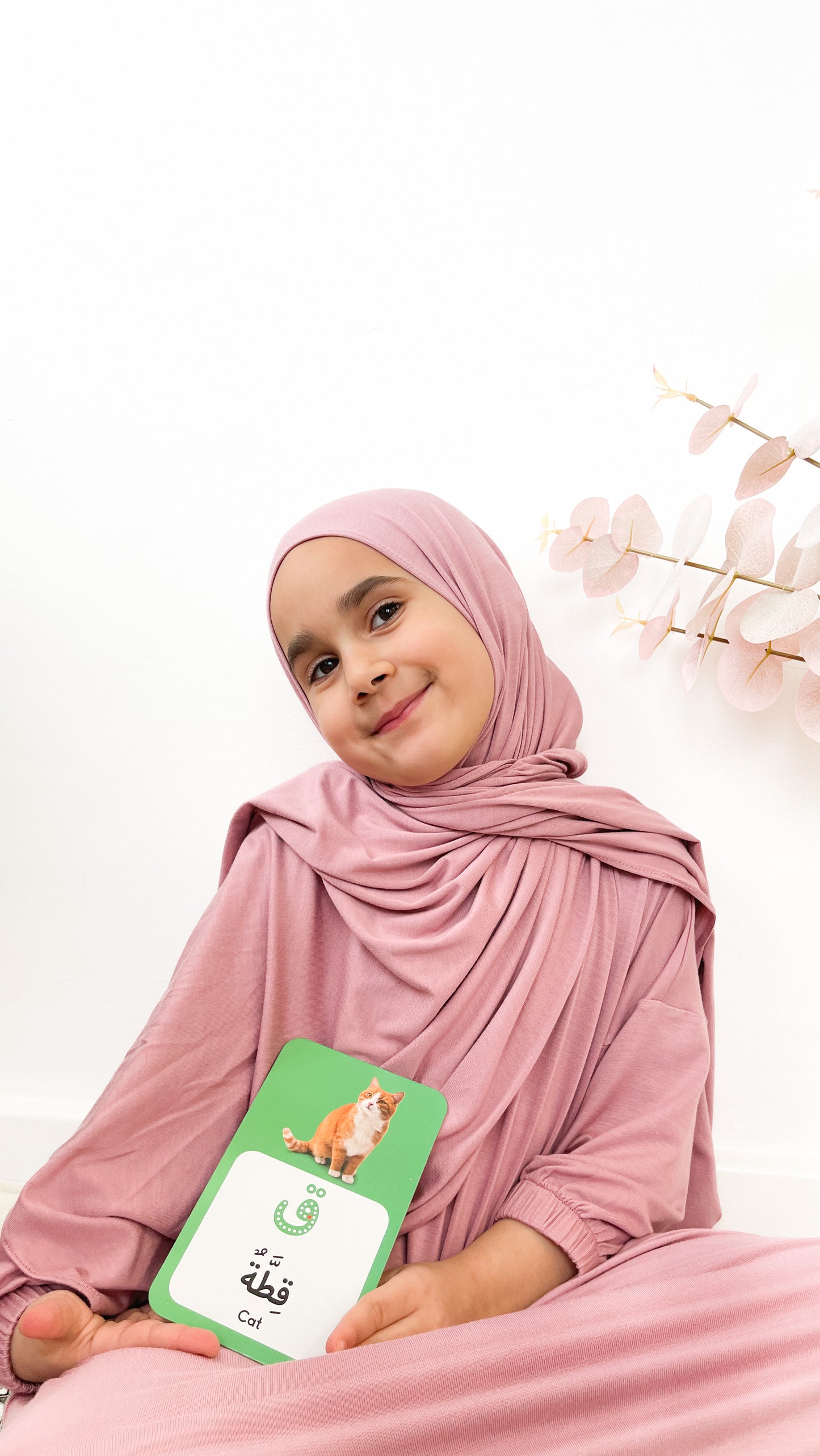 MUMMY & ME | GIRLS ONE PIECE PRAYER ABAYA- OLD ROSE