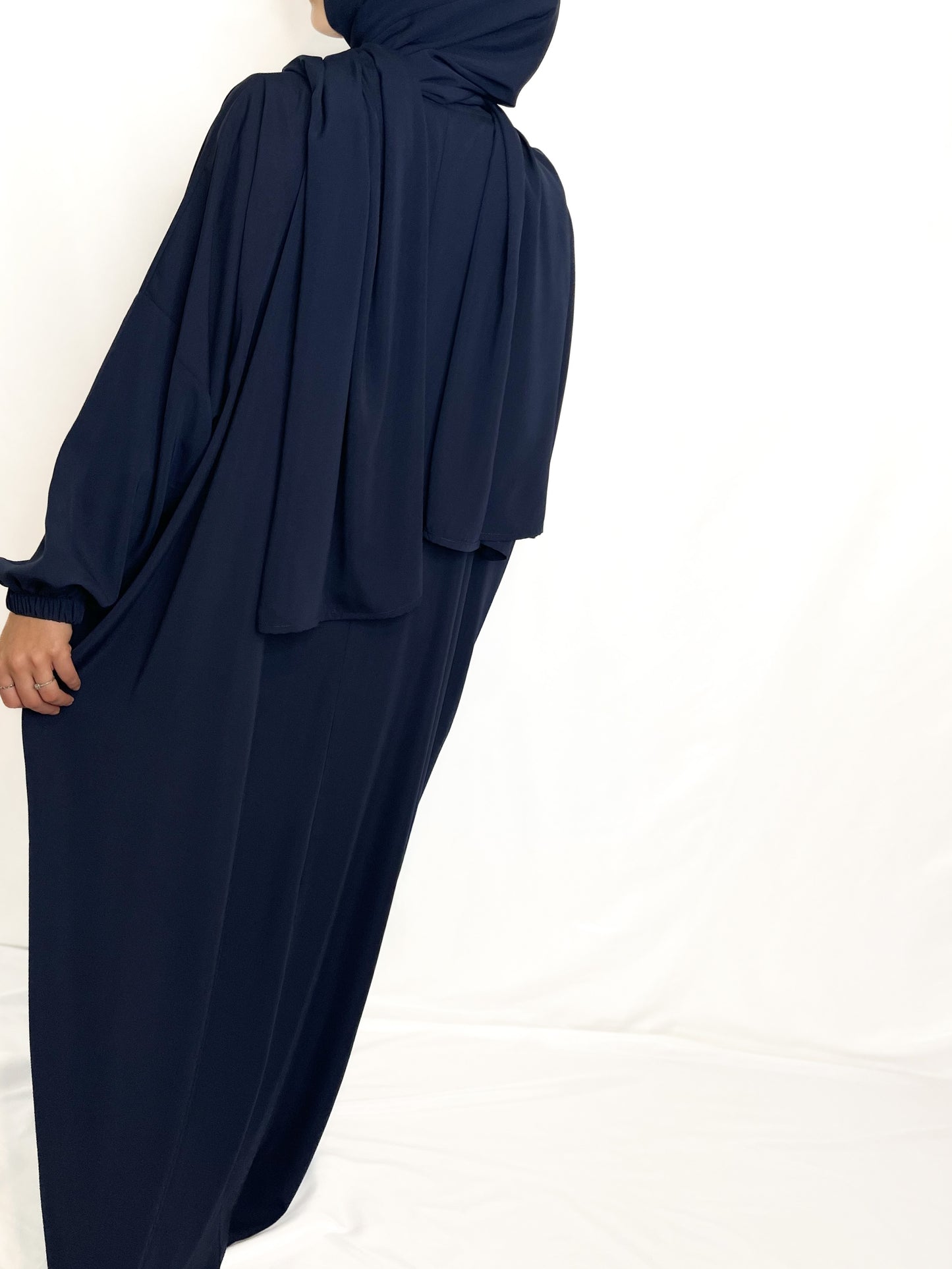 MIDNIGHT NAVY CLASSIC ONE PIECE ABAYA
