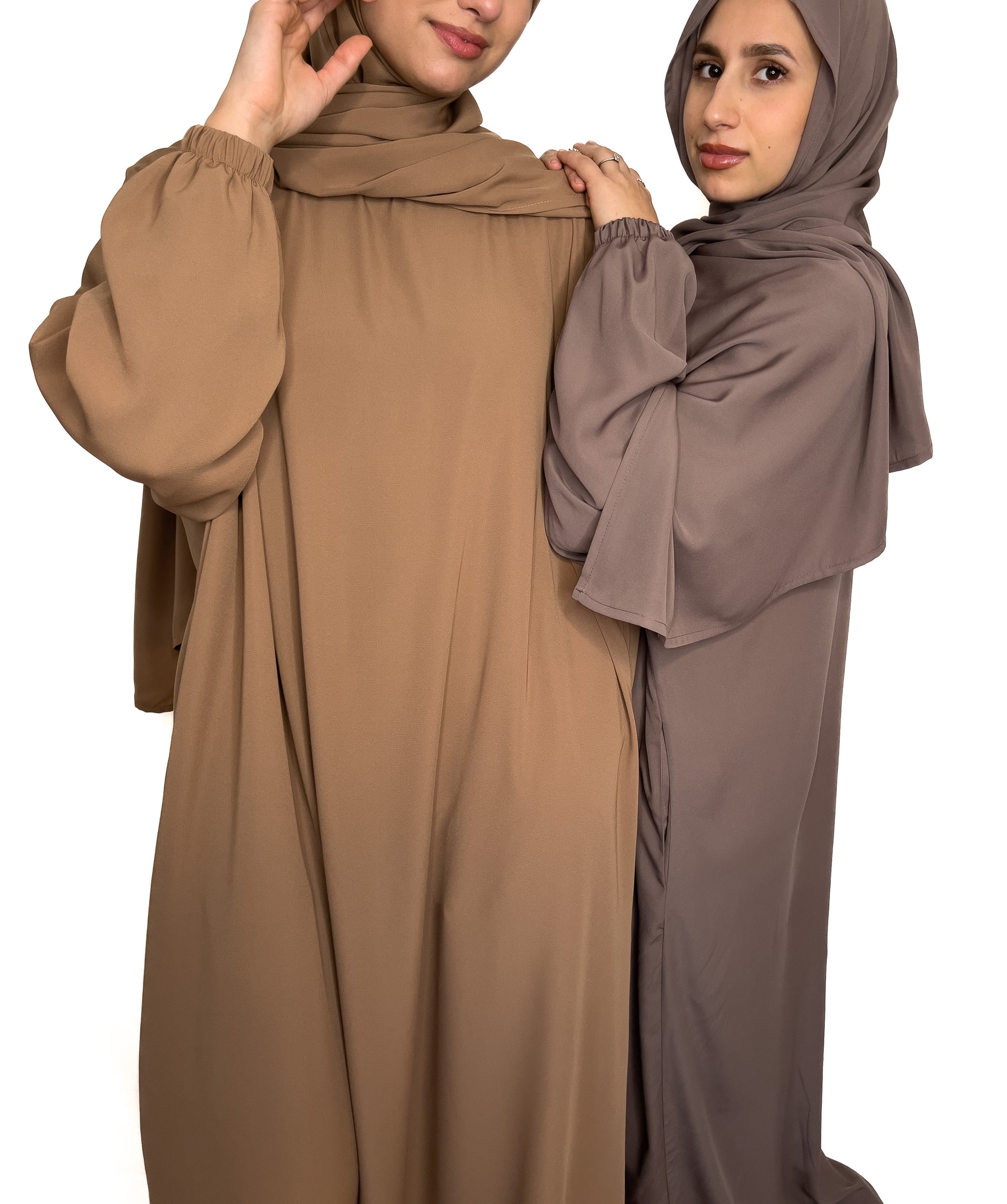 TRUE TAUPE CLASSIC ONE PIECE ABAYA