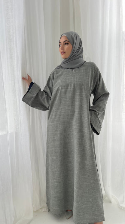 HAZE  LINEN CLOSED EVERYDAY ABAYA SET