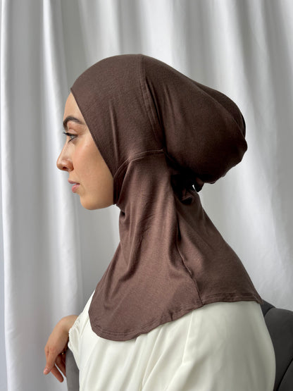 Premium Lightweight Jersey Hijab - Umber Brown