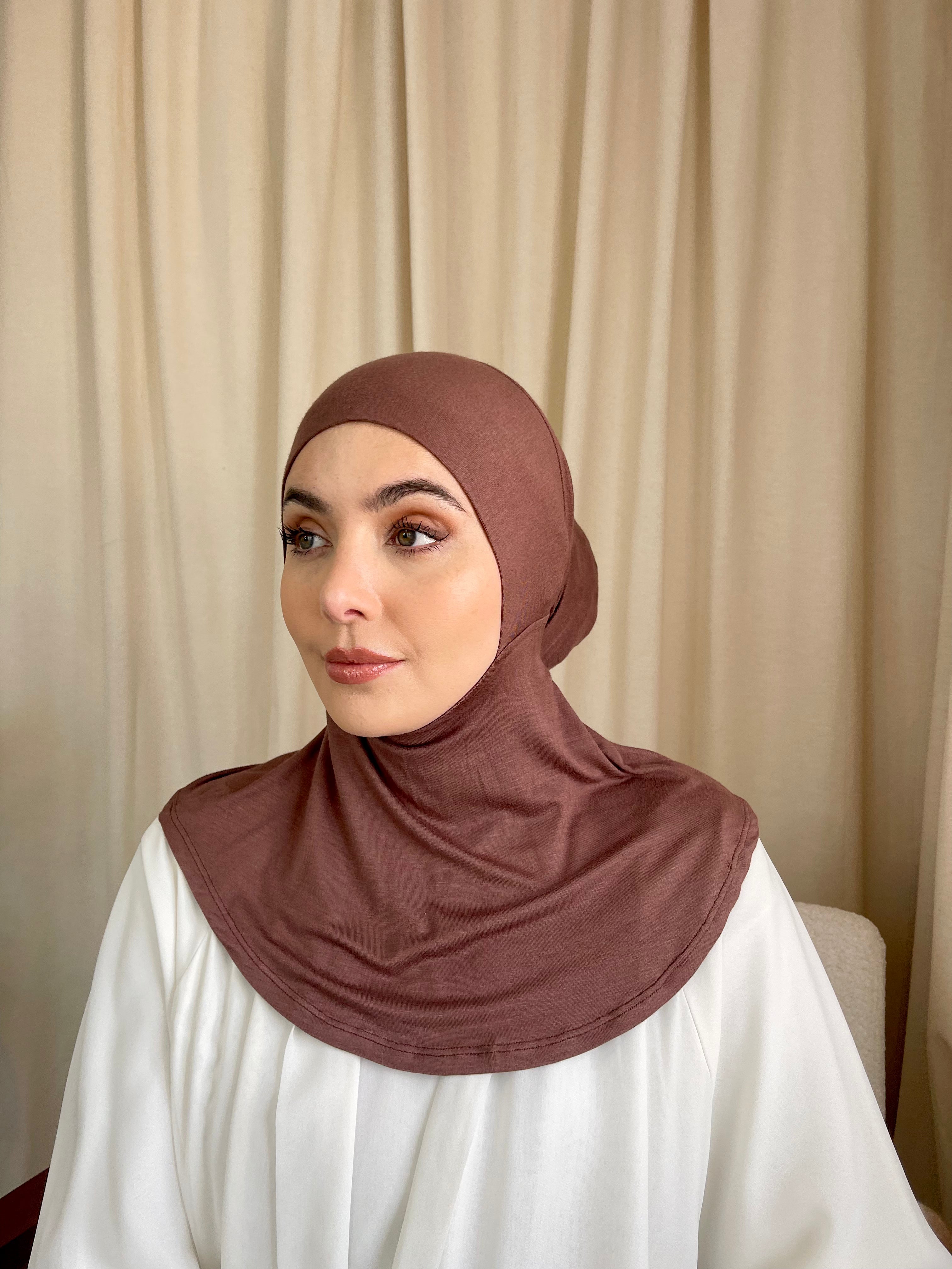 Ihvan Full Neck Coverage Hijab Undercap – Stretchy Turban Under Scarf For Women