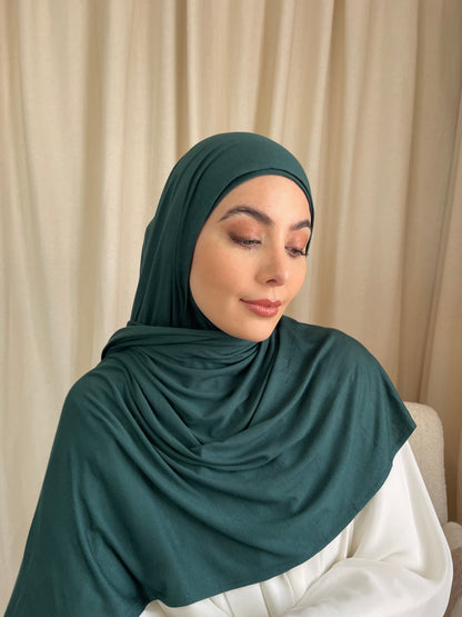 Premium Lightweight Jersey Hijab - Emerald