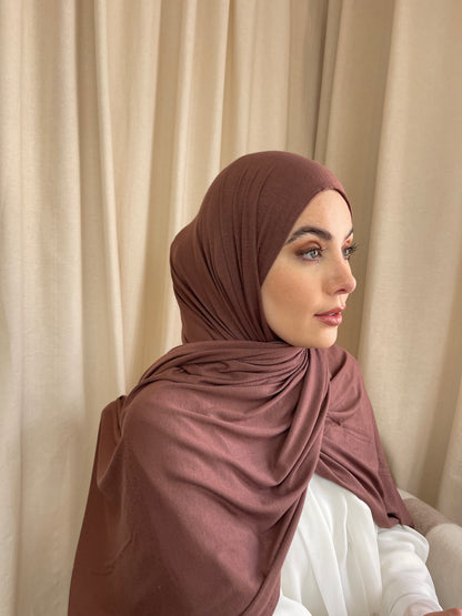 Muslim women wearing full coverage jersey hijab style. hijabs for sale online.