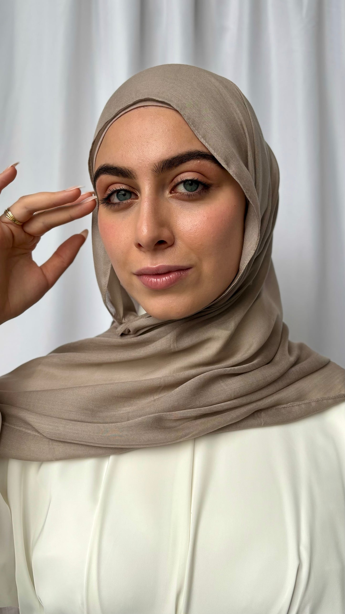Modal Matching Hijab Set - Bone
