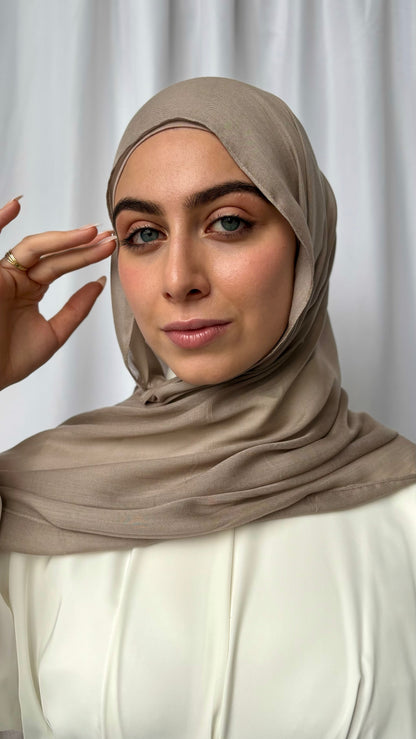 Modal Matching Hijab Set - Bone