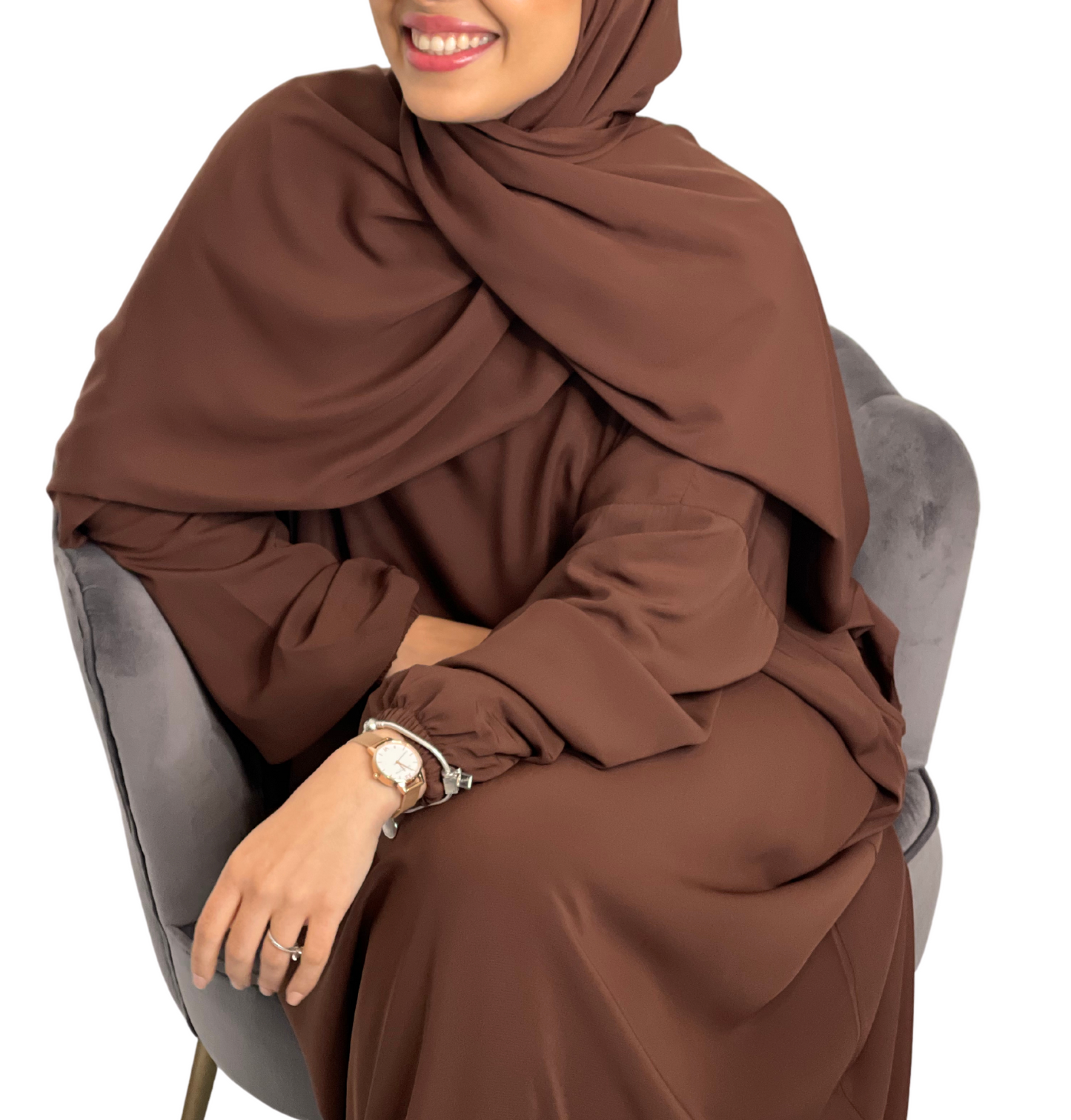 Coco Brown Classic One Piece Prayer Abaya