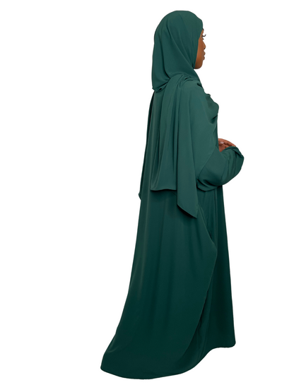 Emerald Green Classic One Piece Prayer Abaya