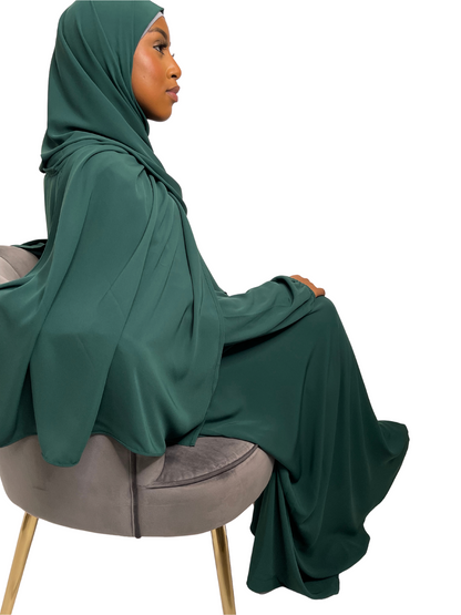 Emerald Green Classic One Piece Prayer Abaya