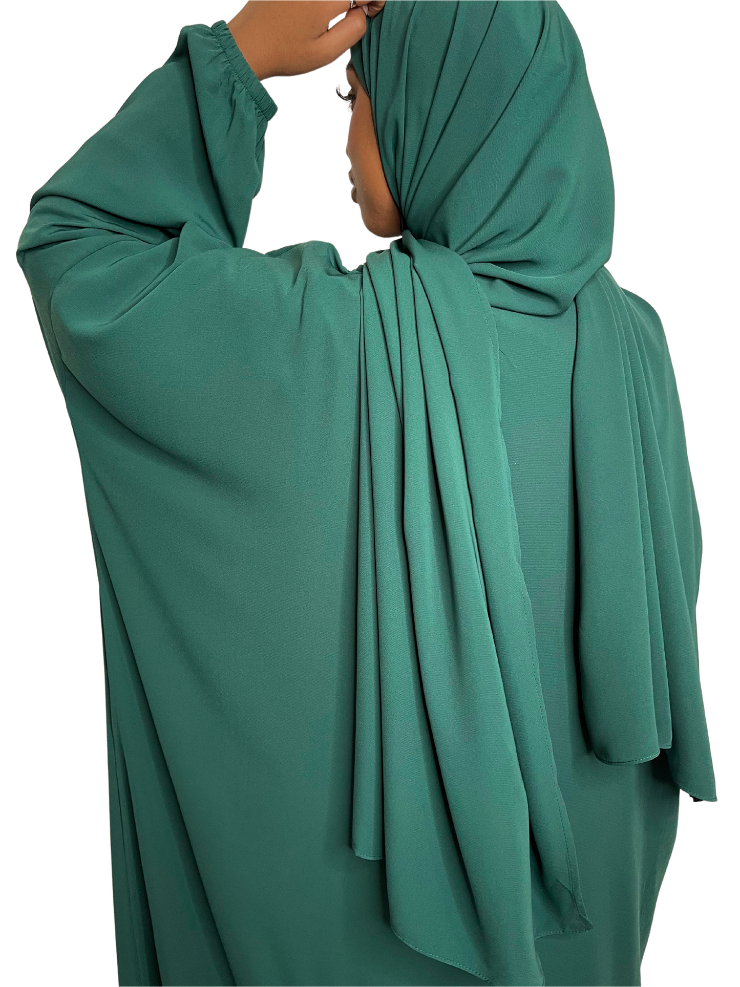 Emerald Green Classic One Piece Prayer Abaya