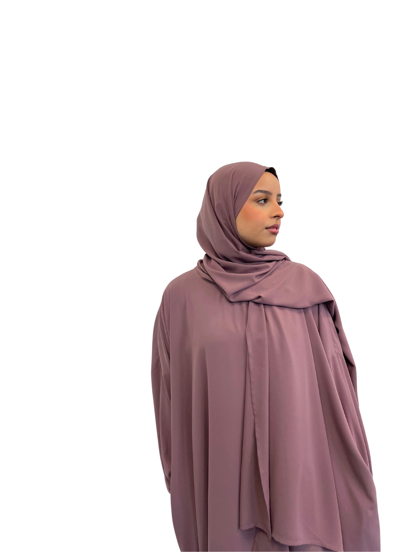 Dark Mauve Classic One Piece Prayer Abaya