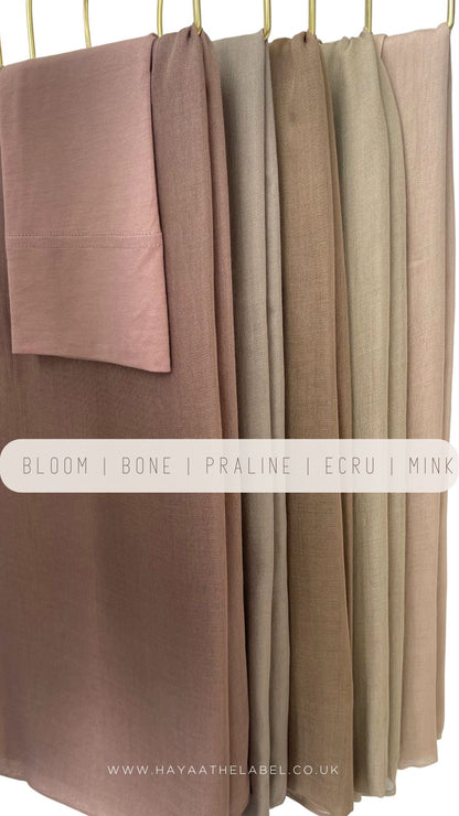 Modal Matching Hijab Set - Bone