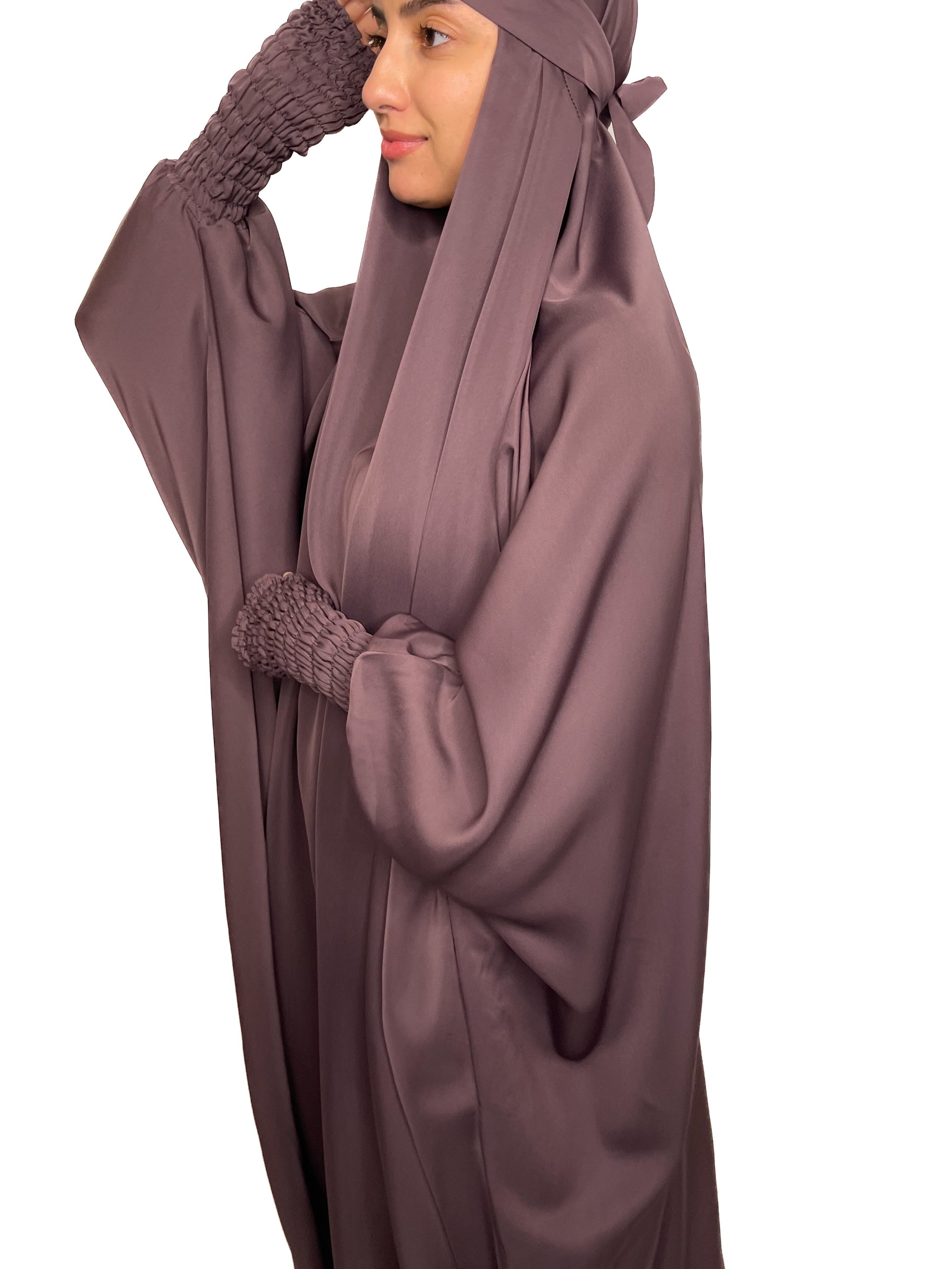 ONE PIECE FULL LENGTH JILBAB- MUTED PURPLE