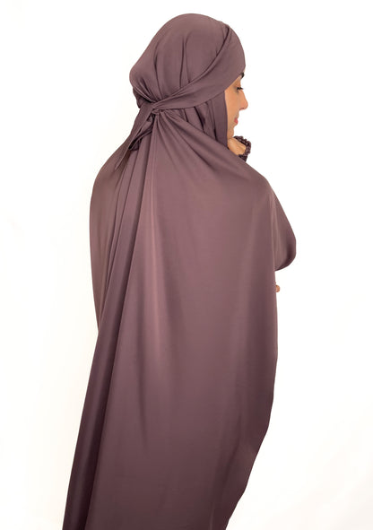 ONE PIECE FULL LENGTH JILBAB- MUTED PURPLE