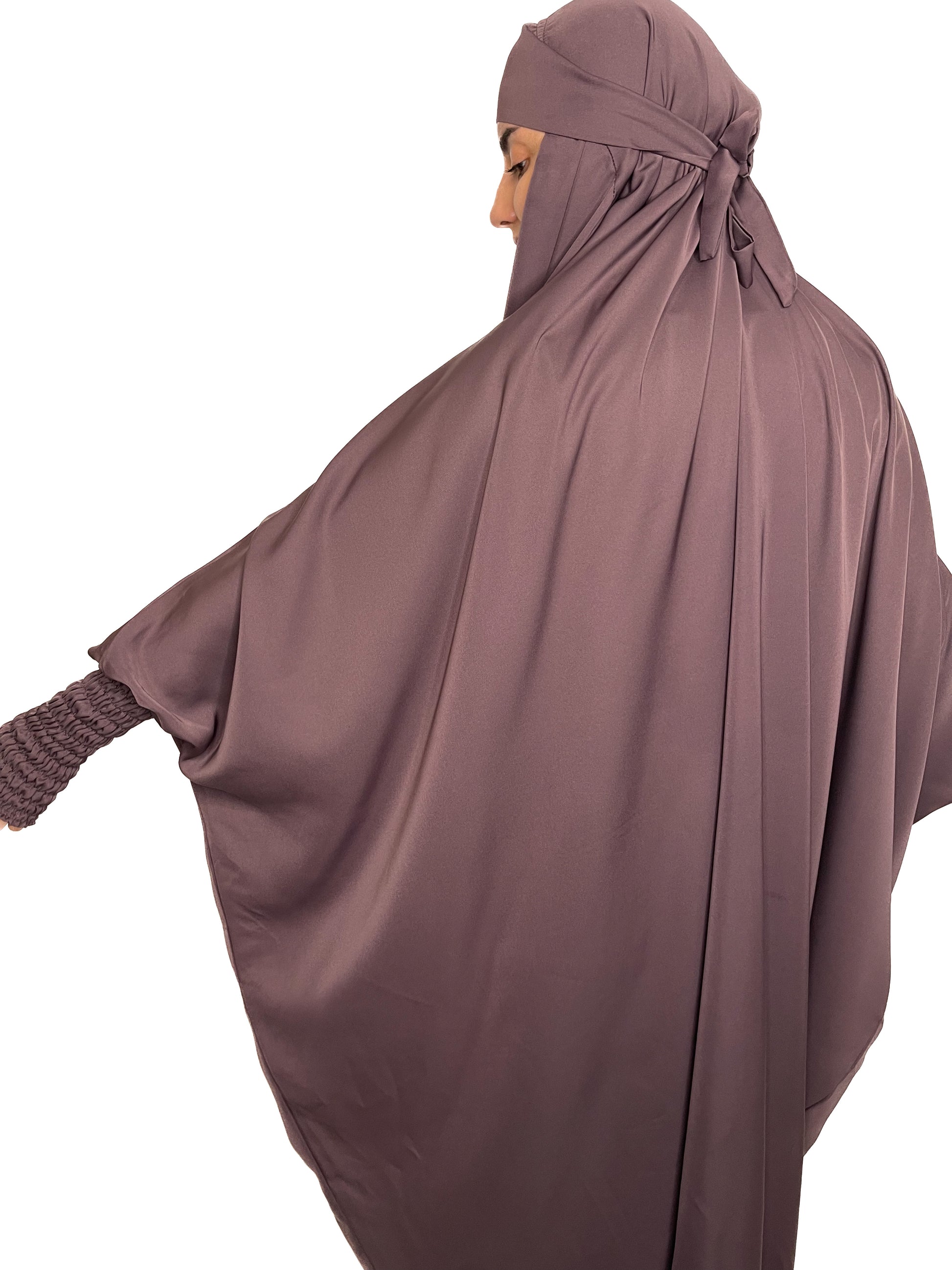 ONE PIECE FULL LENGTH JILBAB- MUTED PURPLE