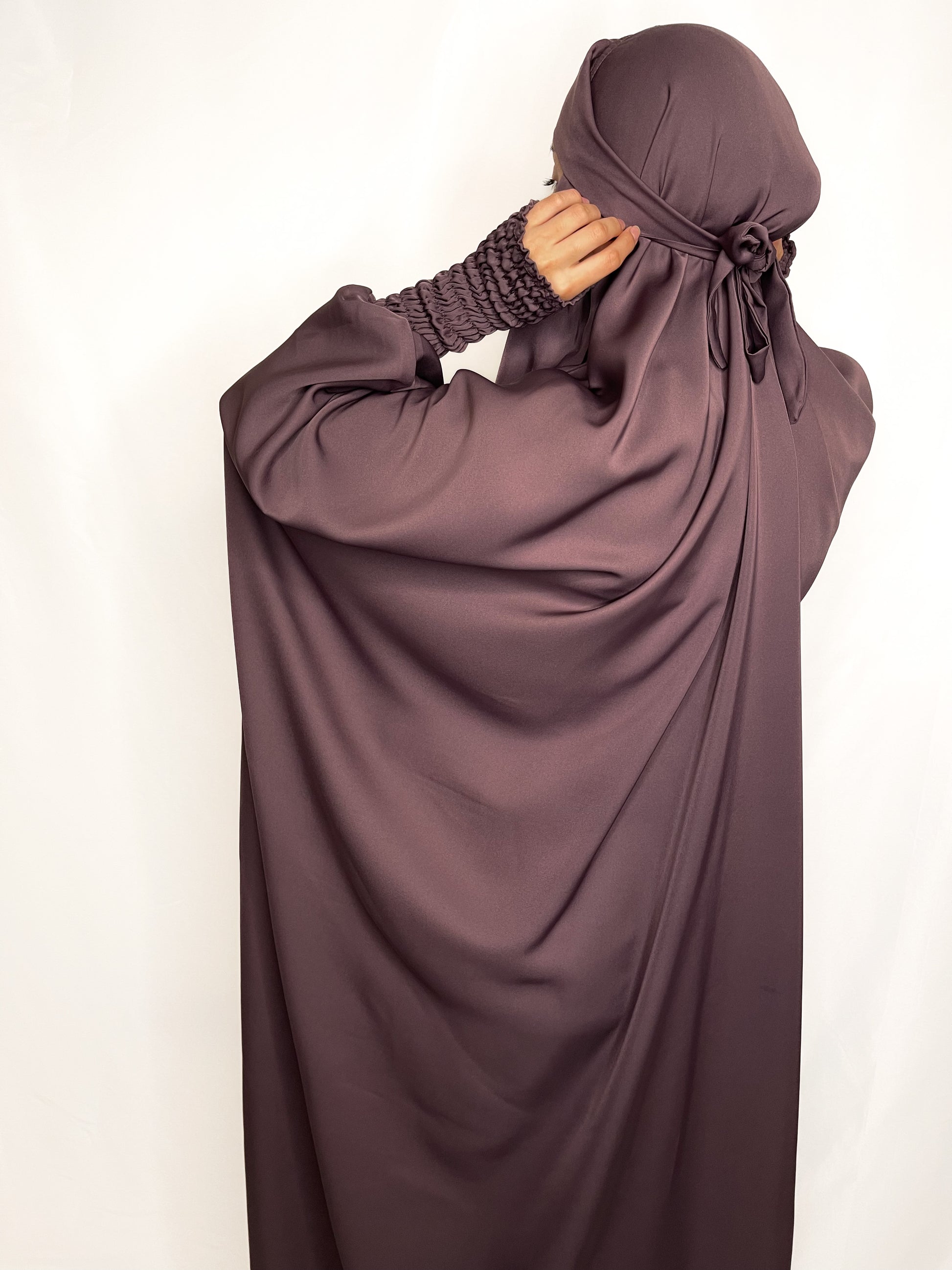 ONE PIECE FULL LENGTH JILBAB- MUTED PURPLE