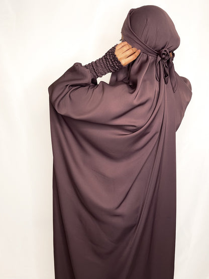 ONE PIECE FULL LENGTH JILBAB- MUTED PURPLE